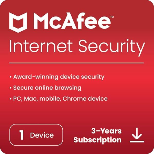 Mcafee Internet Security 1 PC 3 Years